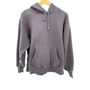 Tna Fleece Hoodie Sweatshirt Gray Size 1 Oversized Kangaroo‎ Pocket Cozy Aritzia